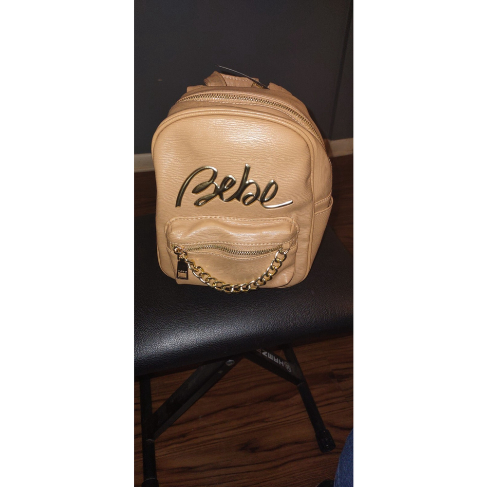Bebe Gianna Mini Backpack Tan New With Tags